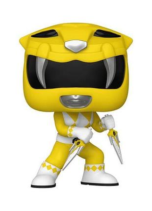 Фігурка funko pop! потужні рейнджери жовтий рейнджер 10 см (72158)