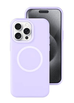 Чохол силіконовий neon case magsafe для iphone 16 pro захисний з яскравим кольором purple