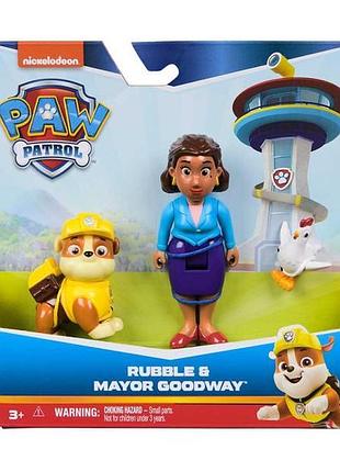 Набір фігурок paw patrol кремез, мер гудвей і ципалет (sm17706/6070749)