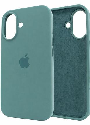 Чохол силіконовий silicone case full для iphone 17 захист камери протиударний pine green