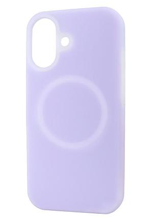 Чехол силиконовый neon case magsafe для iphone 17 защитный с ярким цветом purple