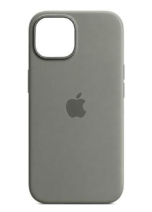 Чохол силіконовий silicone case для iphone 12 12 pro захист камери з мікрофіброю всередині pebble