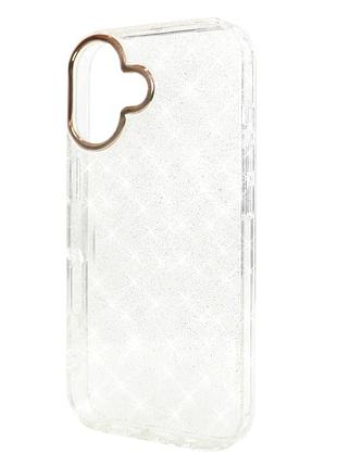 Чохол прозорий sparkle case для iphone 17 із захистом камери та посиленими кутами clear.