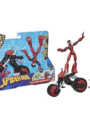 Фігурка hasbro bend and flex 2 в 1 людина-павук на мотоциклі (f0236)