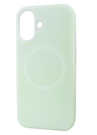 Чохол силіконовий neon silicone case magsafe для iphone 17 захист камери mint