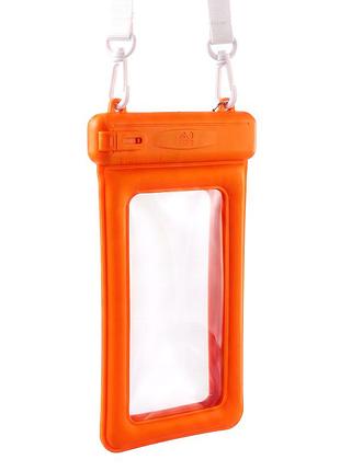 Чехол sliding waterproof case для смартфонов защита от воды оранжевый orange