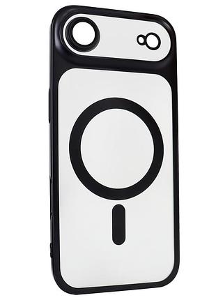 Чехол titan frame matte pc magsafe для iphone 17 air противоударный черный с защитой камеры black
