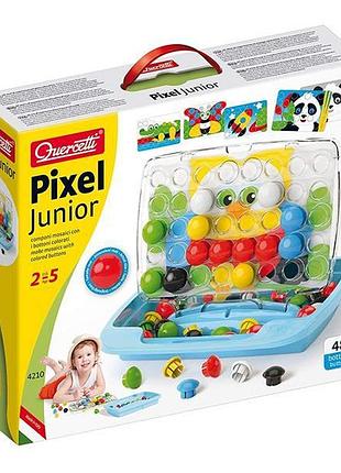 Детская мозаика quercetti pixel junior 48 фишек и доска-кейс (4210-q)