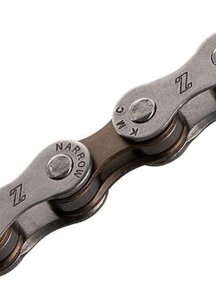 Цепь kmc z7 116 звеньев 1/2 "x 3/32" 7шв серый-коричневый (x-6925-f)