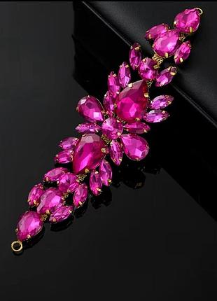 Декор з фіксаторами каміння fuchsia 16х5 см, 1 шт.
