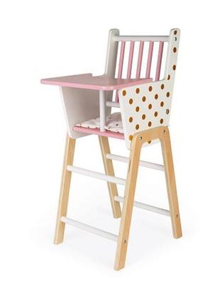 Стільчик для ляльки janod candy chic рожевий (j05888)