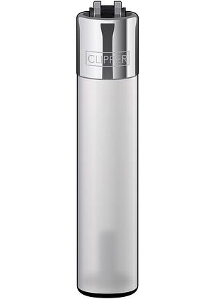 Clipper transparent біла прозора запальничка