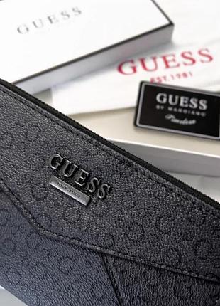 Брендовый кожаный кошелек для девушки классический женский кошелек guess портмоне из кожи для женщины гесс