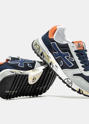 Мужские кроссовки premiata mick grey blue 40-41-42-44-45
