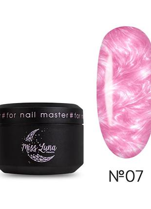 Гель для ногтей pearl gel 07 miss luna premium (розовый), 15ml