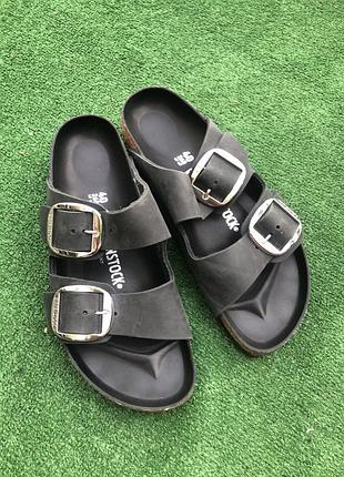 40 р-26 см birkenstock arizona big buckle шльопанці. шкіра оригінал.