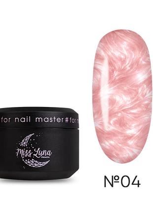 Гель для ногтей pearl gel 04 miss luna premium (светлый розовый), 15ml