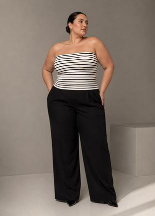 Актуальний трендовий топ у рубчик plus size батал h&m у розмірі 3xl -3хл🔥🔥🔥