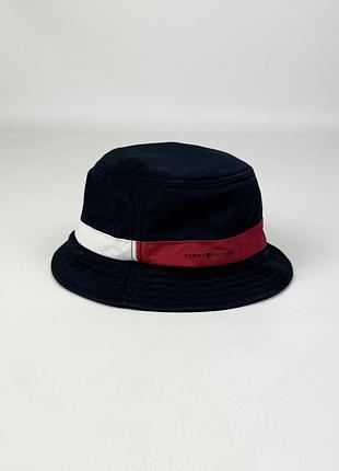 Панама  tommy hilfiger men's tino bucket hat оригінал темно синя бавовняна чоловіча