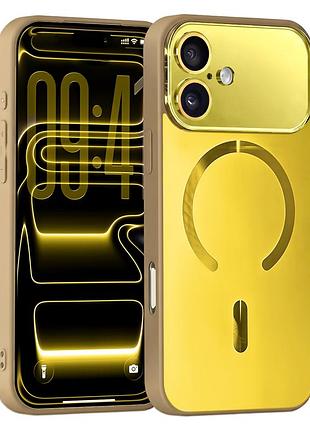 Чохол ag optic shield magsafe для iphone 17 захисний із посиленими кутами золотий