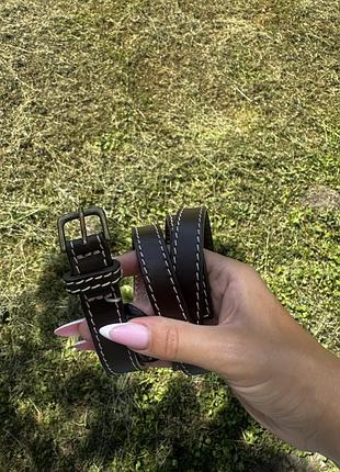 Новий шкіряний ремінь 🖤 massimo dutti