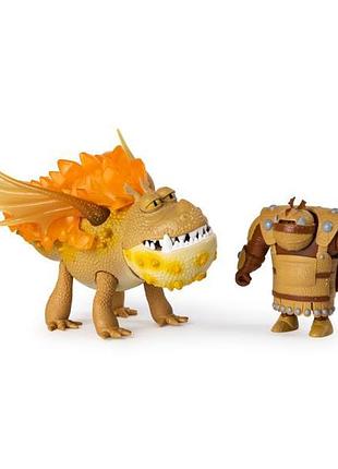 Игровой набор dragons как приручить дракона 3 сарделька и всадник рыбоног (sm66621/6356)