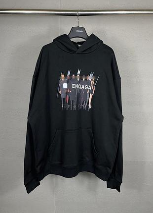 Худі balenciaga чорний унісекс l розмір