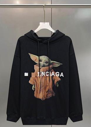 Худі balenciaga чорний унісекс l розмір