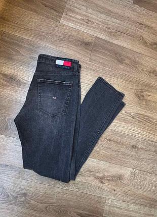 Чоловічі джинси w34 l34 сірі tommy hilfiger jeans scanton slim cotton