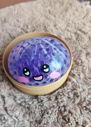 Антистрес пельмень у пароварці з орбізом squishy dumpling stress ball orbeez сквіш 1шт (9см)
