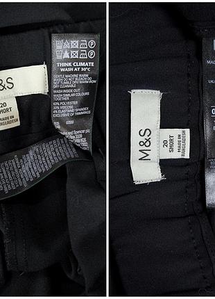 Елегантні чорні штани marks&spencer вільного крою із завищеною талією