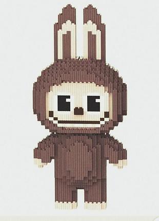 Конструктор magic blocks labubu висота 33 см коричневий 3132 деталі
