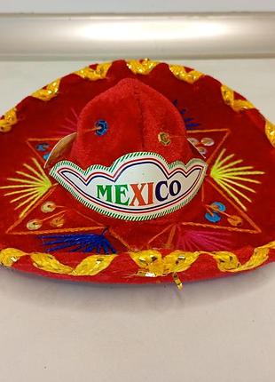 Мини самбреро mexiko сувeнирная шляпа. мины самбреро сувенирны