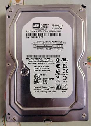 Hdd диск western digital wd 160gb sata