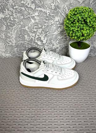Nike air force 1 кроссовки 33 размер детские кожаные спортивные белые