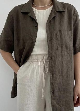 Сорочка льон/бавовна від primark linen blend