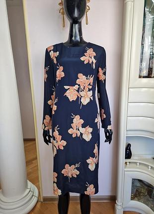 Архивное шелковое платье-миди valentino atelier — коллекционный винтаж