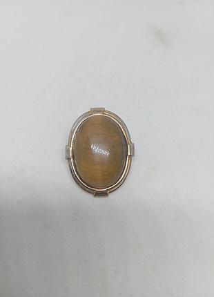 Американська брошка з тигровим оком