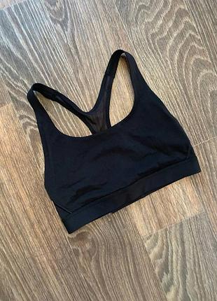 Черный спортивный топ victoria ́s secret