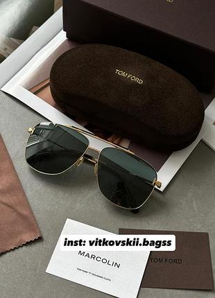Сонцезахисні окуляри green/gold jadenf ft1017💋