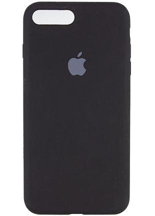 Чехол silicone case full protective (aa) для apple iphone 7 plus / 8 plus (5.5") (черный / black) 00032031