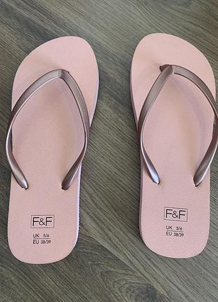 В'єтнамки f&f рожеве золото, р. 38-39