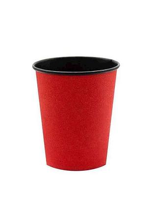 Стакан 180мл бумажный red edition (1уп/50шт) тм kristal