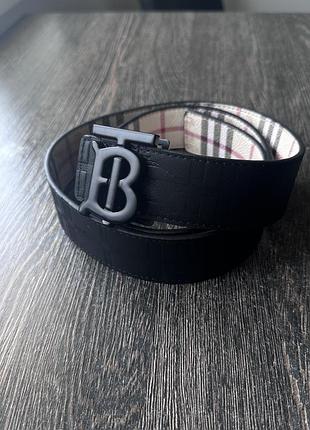 Ремень burberry / барбери, двухсторонний