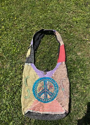 Вінтажна етно сумка через плече pure collection | boho | hippie | patchwork