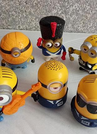 Коллекционная игрушка фигурка миньона из happy meal mcdonald's 6 штук
одним лотом