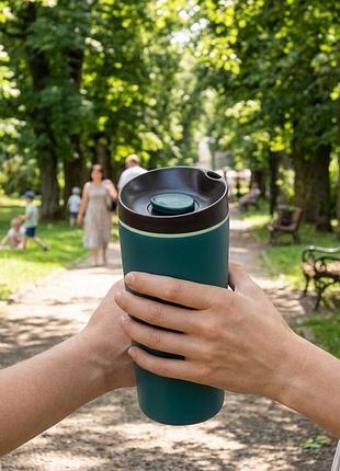 Термокухоль cozy 600 мл із нержавіючої сталі для гарячих і холодних напоїв green