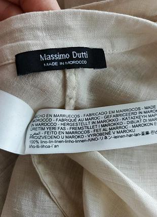 Рубашка, лен, massimo dutti 5