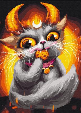Картина по номерам - котик телец © марианна пащук