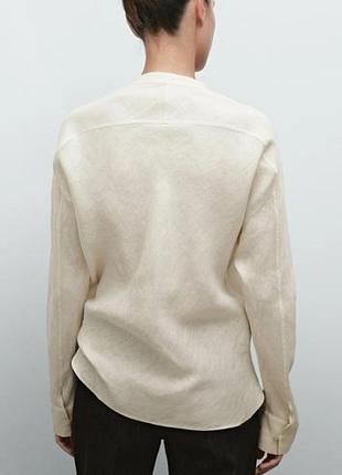 Рубашка, лен, massimo dutti 7
